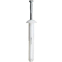 5.0mm x 25mm Mushroom Head Nylon Nail Anchor (100 Pack) - 30097NLS