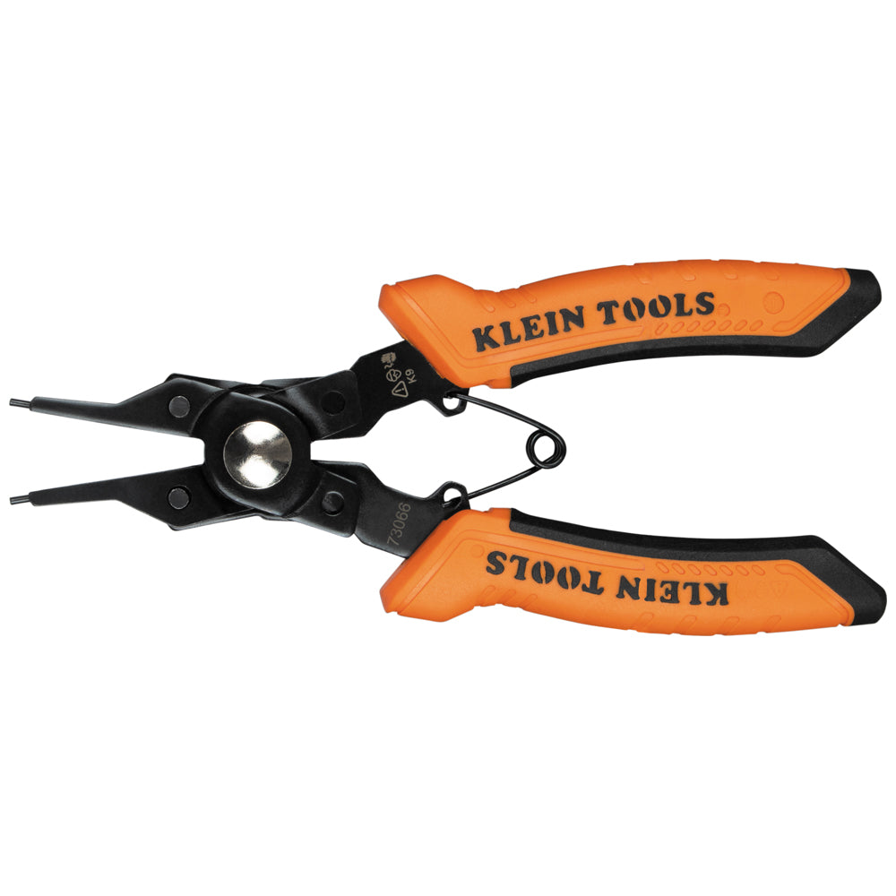 Klein Tools 6-in-1 Interchangeable Snap Ring Pliers- A-73066