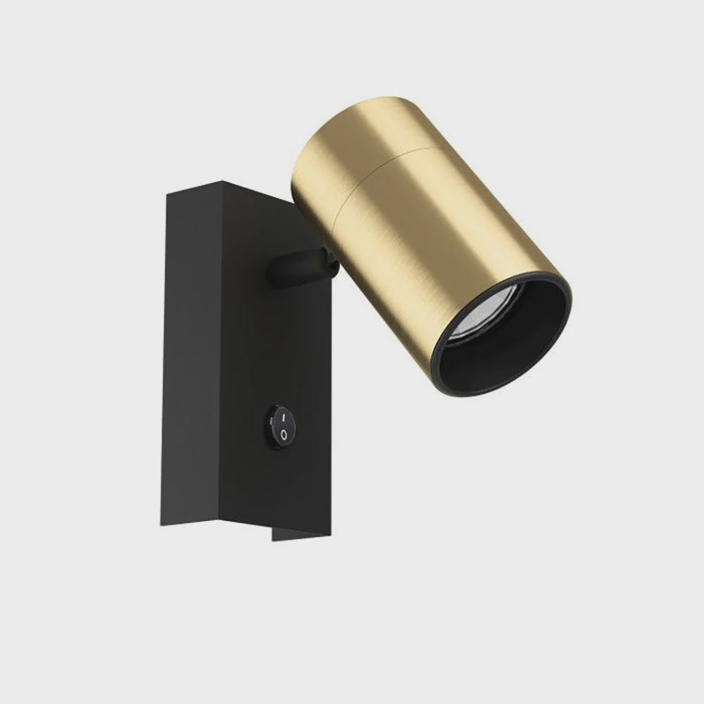 Cumaribo Bedside Reading Light Black / Brass Steel - 390082N - ARCK Electrical Wholesale Supplies