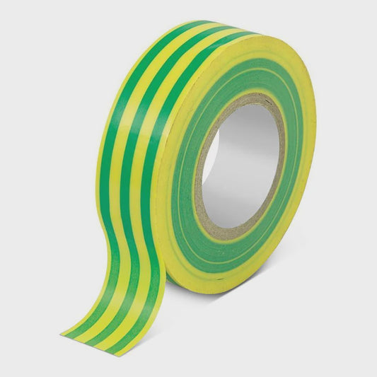 PVC Insulation Tape - Green/Yellow - WATPVCGYLT - ARCK Electrical Wholesale Supplies