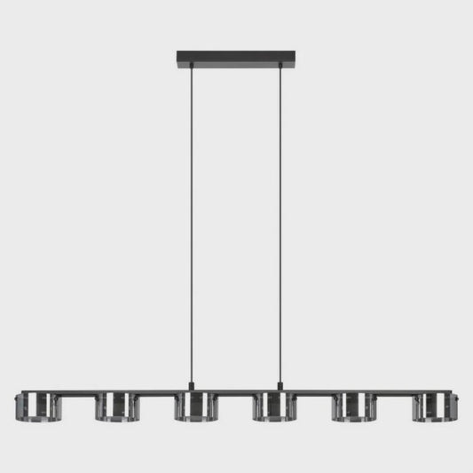 Copillos 6 LED Light Pendant Warm White 3000K Black / Steel - 204735 - ARCK Electrical Wholesale Supplies