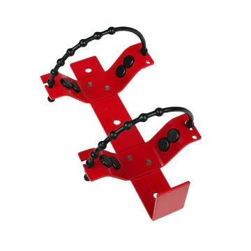 Metal Rubber Strap Type Vehicle Bracket Suits 4.5kg, Powder Coated Red - HVBR45 - ARCK Electrical Wholesale Supplies