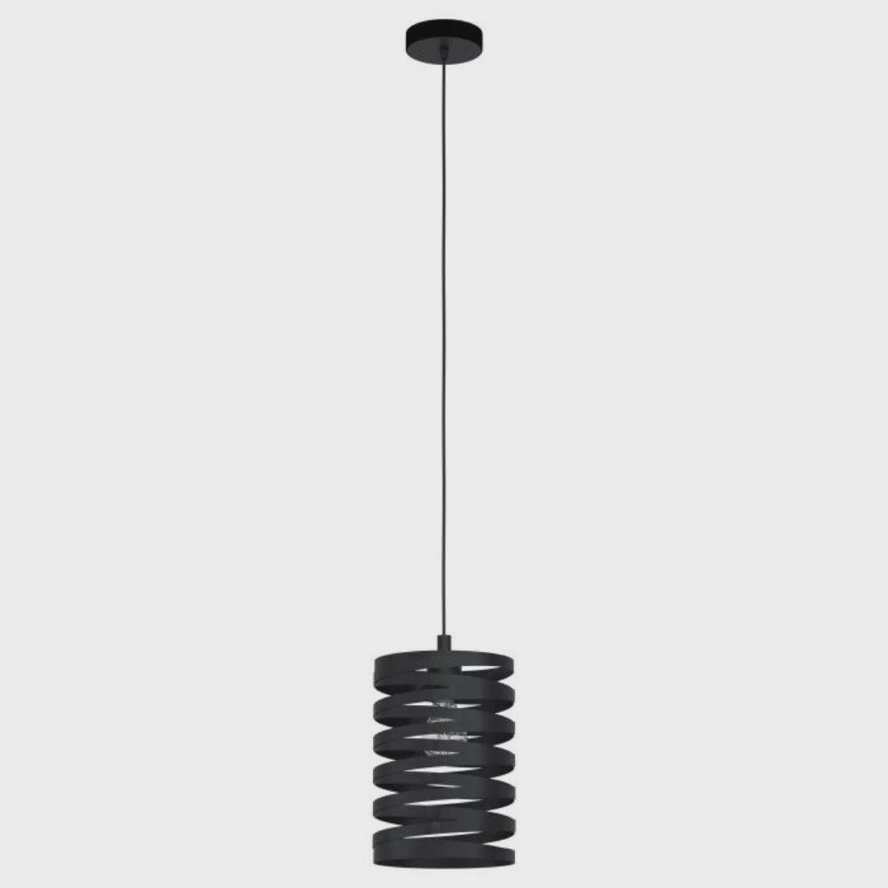 Cremella 1 Light Pendant Small Black Steel - 99346N - ARCK Electrical Wholesale Supplies