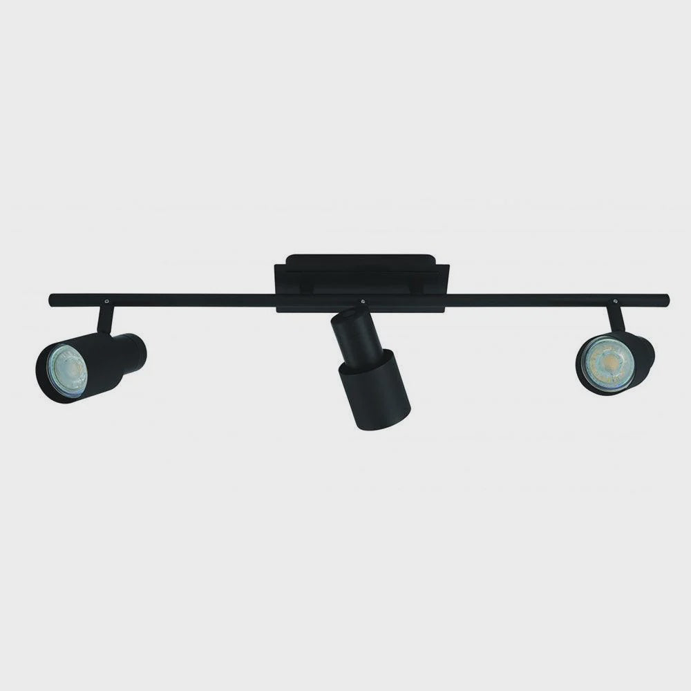 Davida 3 Light Spotlight 4000K Matt Black - 204328 - ARCK Electrical Wholesale Supplies
