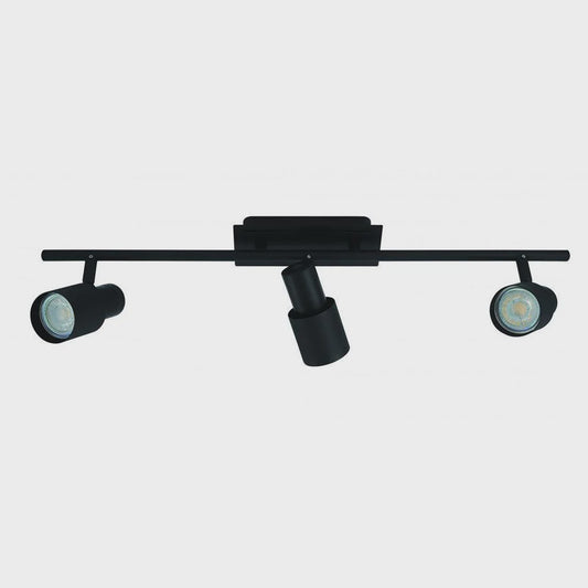 Davida 3 Light Spotlight 4000K Matt Black - 204328 - ARCK Electrical Wholesale Supplies
