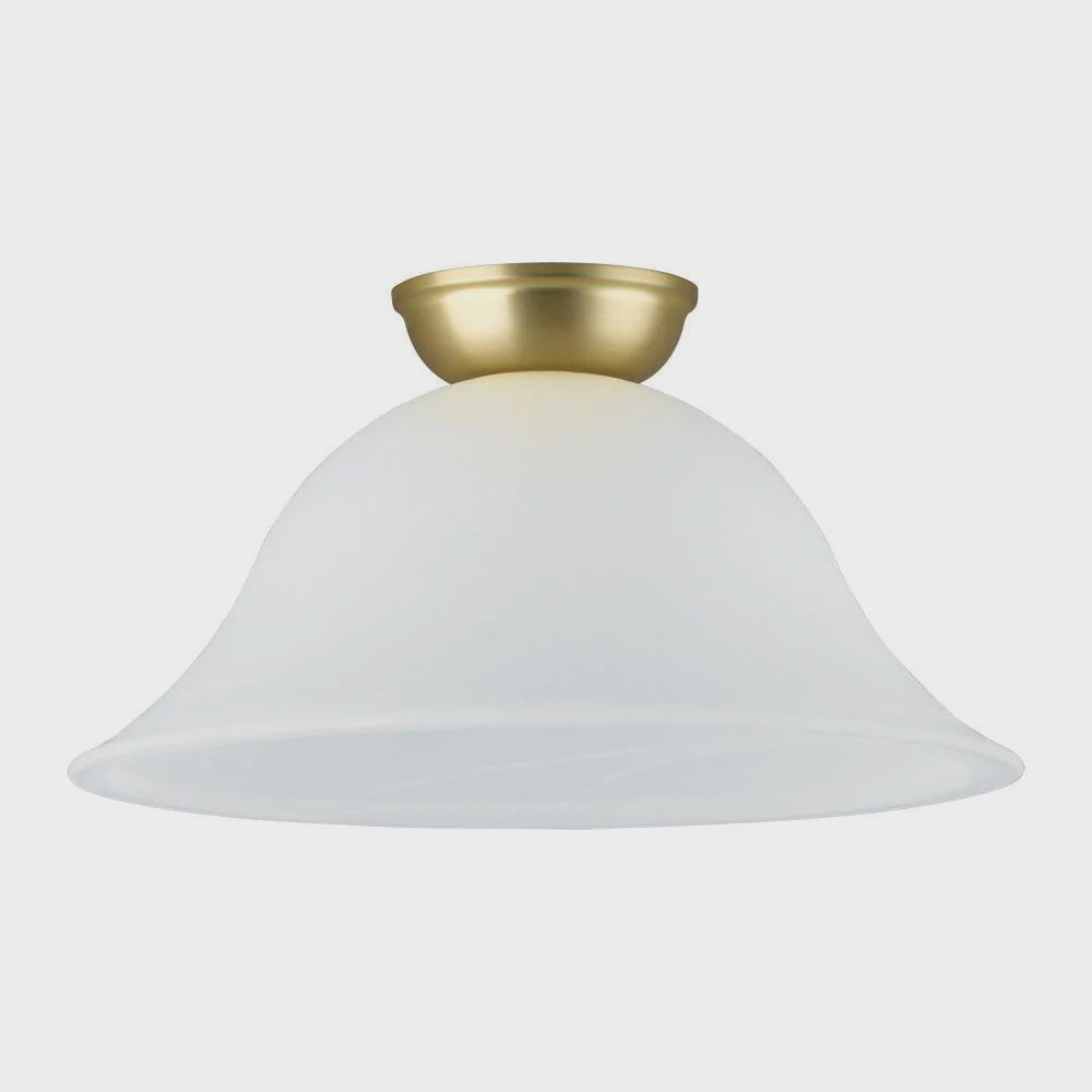 Murcia DIY Batten Fix Light Brass Matt & White 300mm - 203338 - ARCK Electrical Wholesale Supplies