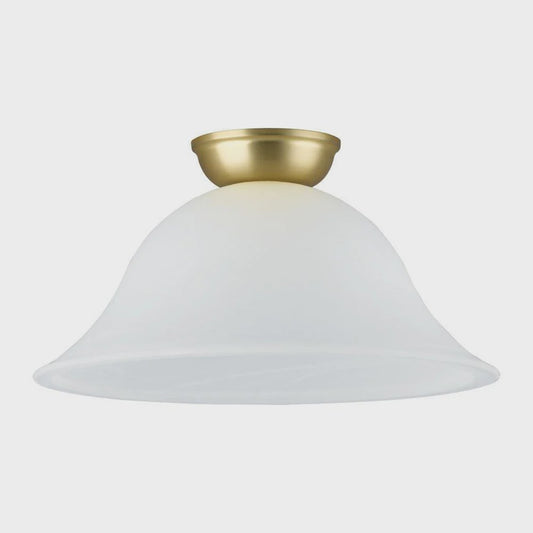 Murcia DIY Batten Fix Light Brass Matt & White 300mm - 203338 - ARCK Electrical Wholesale Supplies