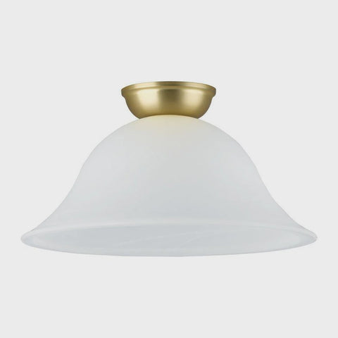 Murcia DIY Batten Fix Light Brass Matt & White 300mm - 203338 - ARCK Electrical Wholesale Supplies