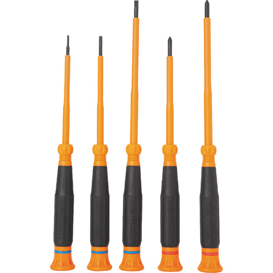 Klein Tools Insulated Precision Screwdriver Set, 5-Piece- A-85615INS