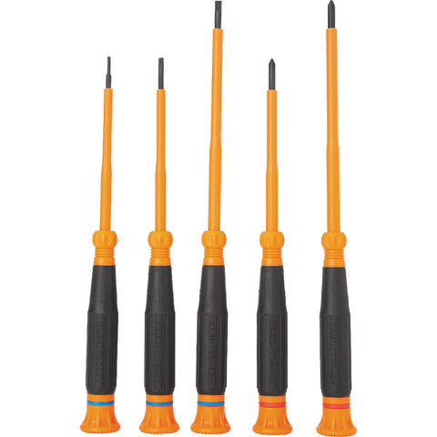 Klein Tools Insulated Precision Screwdriver Set, 5-Piece- A-85615INS