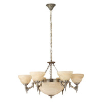 MARBELLA Champagne & Bronze 9 Light Chandelier - 85858