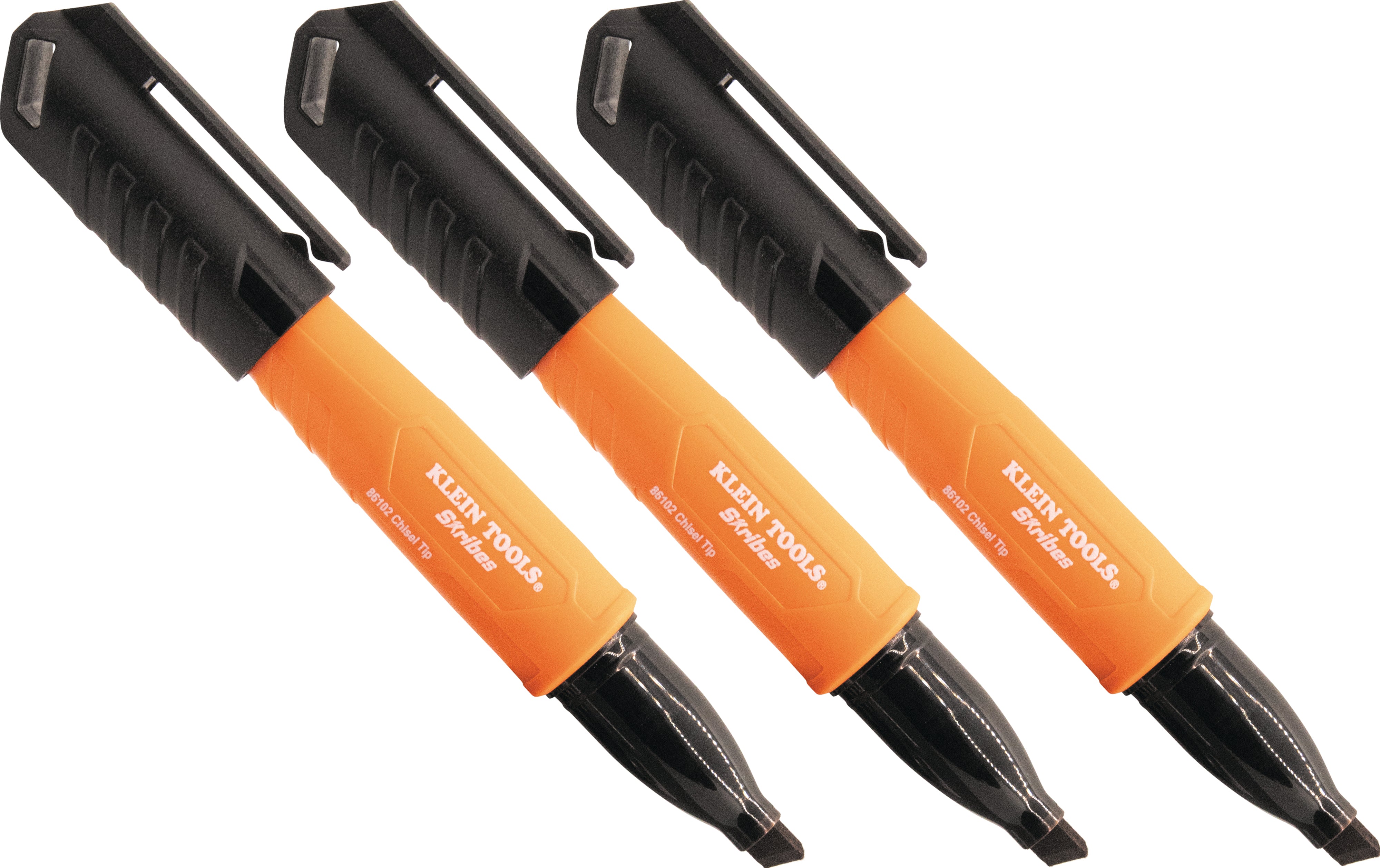 Klein Tools A-861023 3Pk Black Chisel Marker - ARCK Electrical Wholesale Supplies