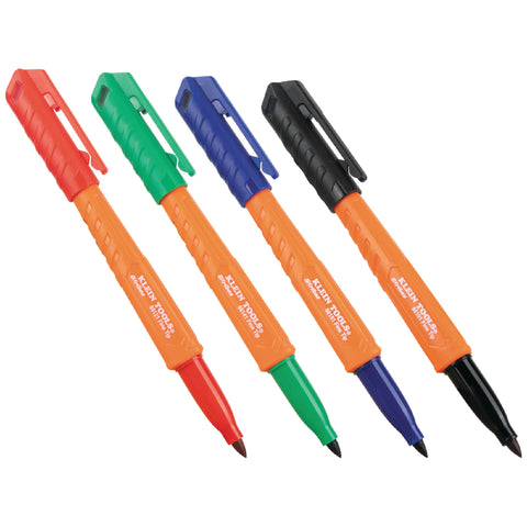 Klein Tools A-861914 4Pk Multi-Colour Fine Marker - ARCK Electrical Wholesale Supplies