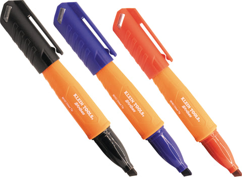 Klein Tools A-861923 3Pk Multi-Colour Chisel Marker - ARCK Electrical Wholesale Supplies