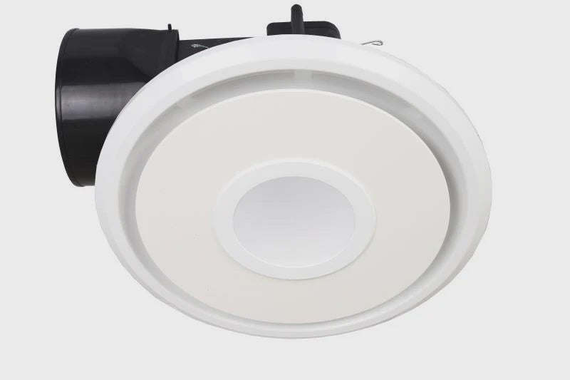Exhaust Fan Round 240mm White + Light - H200-7L - ARCK Electrical Wholesale Supplies