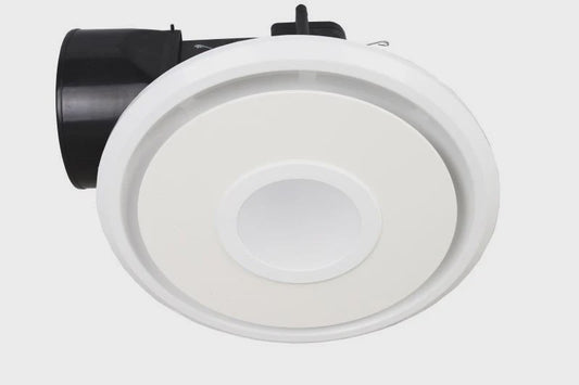 Exhaust Fan Round 240mm White + Light - H200-7L - ARCK Electrical Wholesale Supplies