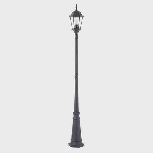 Yarra 1 Light Post+Post Top Black - MX7391P-BLK - ARCK Electrical Wholesale Supplies