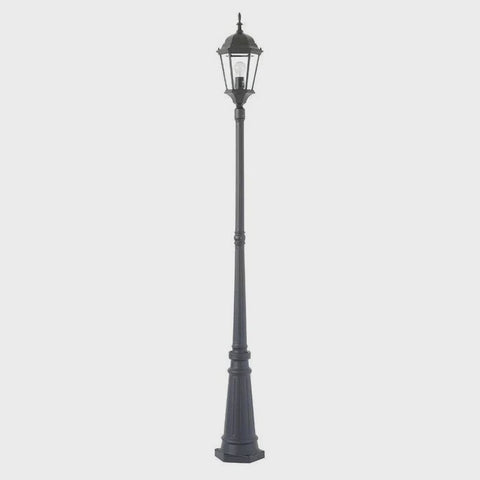 Yarra 1 Light Post+Post Top Black - MX7391P-BLK
