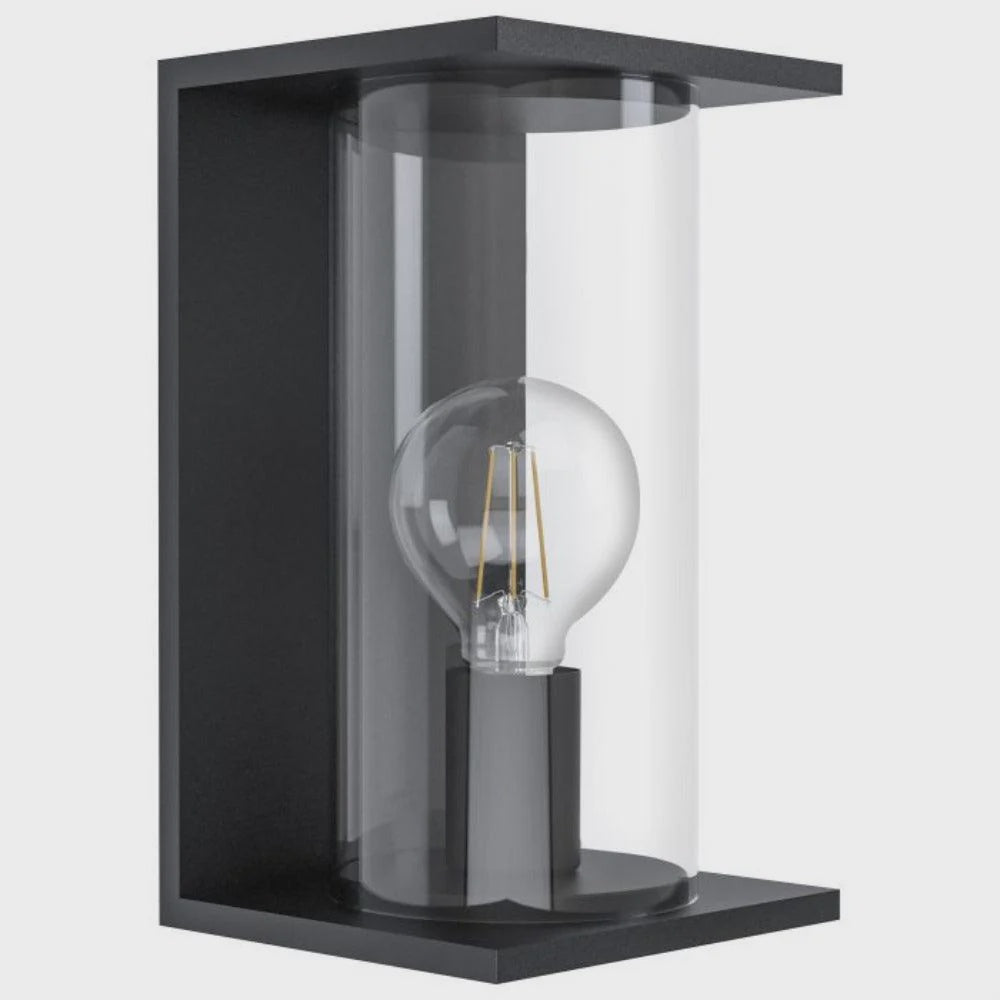 Cascinetta 1 Light Wall Height 280 mm Black Zinc-Plated Steel - 98713N - ARCK Electrical Wholesale Supplies