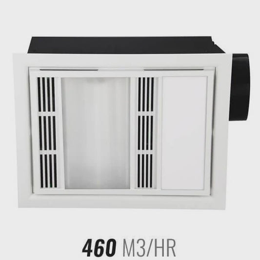 Domini 3-in-1 Exhaust Fan White - BH161ESWWH - ARCK Electrical Wholesale Supplies