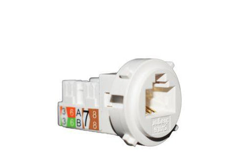 Hager Mechanism Data Cat 6 Gloss White  WBMCAT6 - ARCK Electrical Wholesale Supplies
