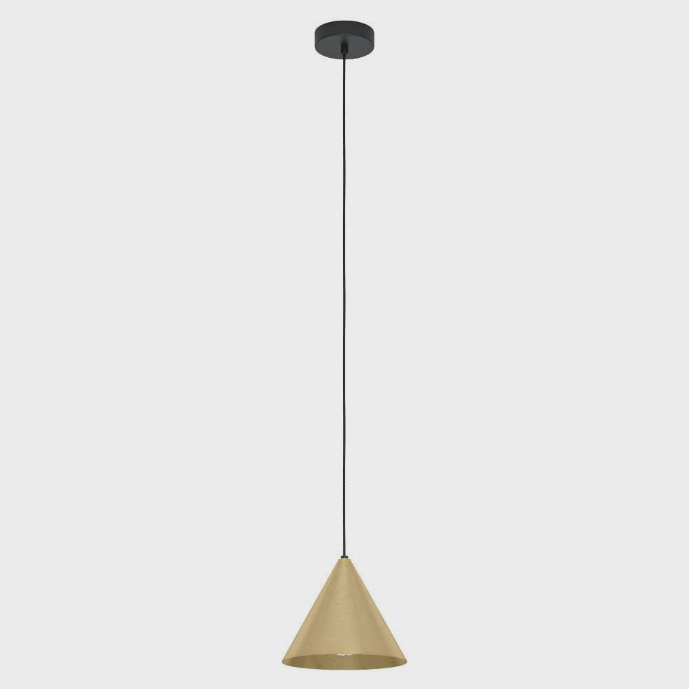 NARICES Pendant Light Black / Brushed Brass Steel - 99591N - ARCK Electrical Wholesale Supplies
