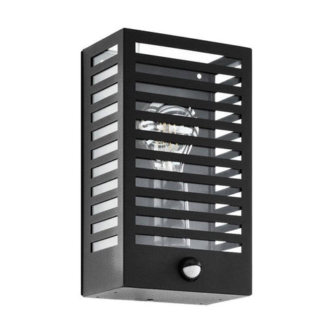 Alamonte 3 1 Light Wall Light With Sensor Black - 900137N