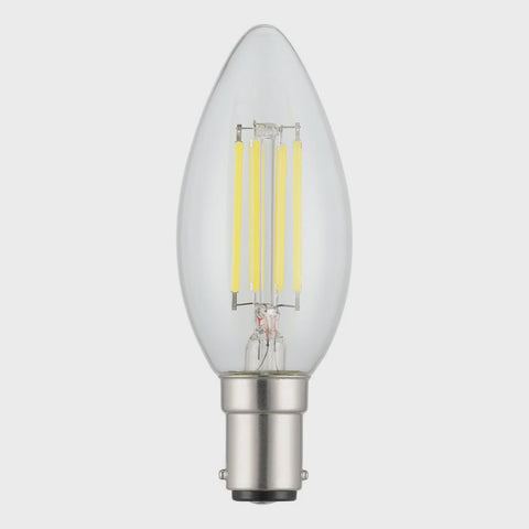 Filament Candle Clear Globe 4W B15 Dimmable 5000K - 206445 - ARCK Electrical Wholesale Supplies