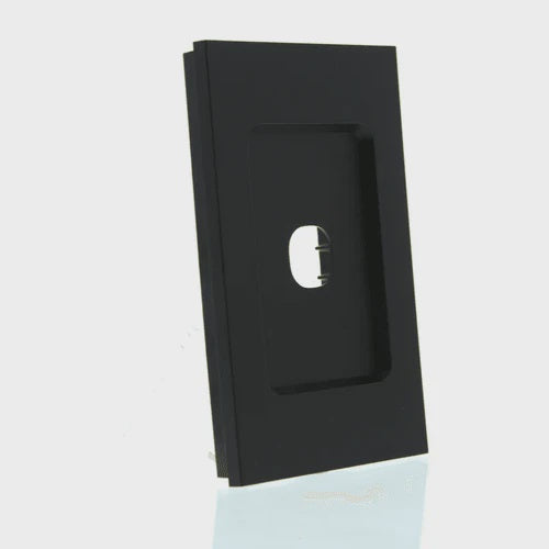 CLIPSAL SATURN ZEN 1 GANG GRID & PLATE MATT BLACK - Z4031VH-ZB - ARCK Electrical Wholesale Supplies