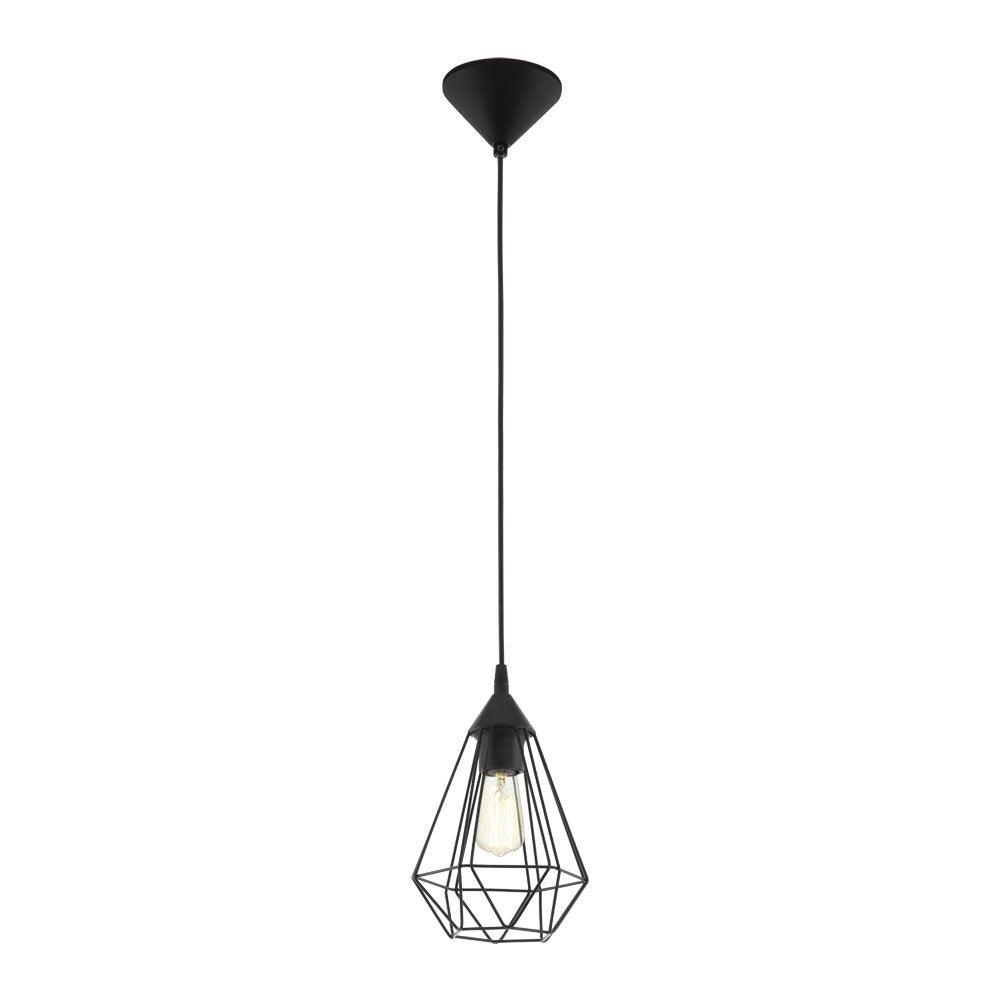 Tarbes 1 Light Pendant Black 175mm - 94187