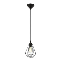 Tarbes 1 Light Pendant Black 175mm - 94187