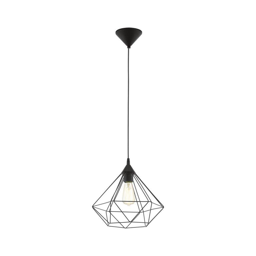Tarbes 1 Light Pendant Black 325mm - 94188