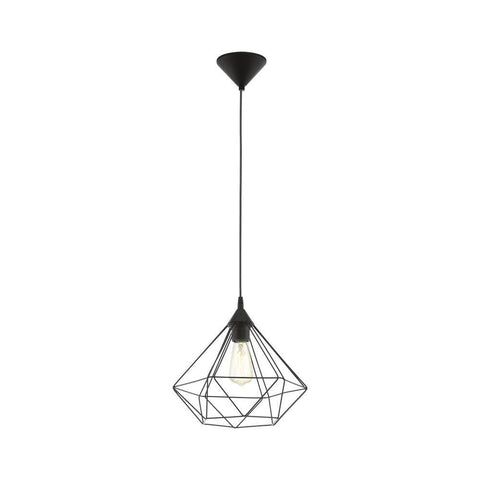 Tarbes 1 Light Pendant Black 325mm - 94188