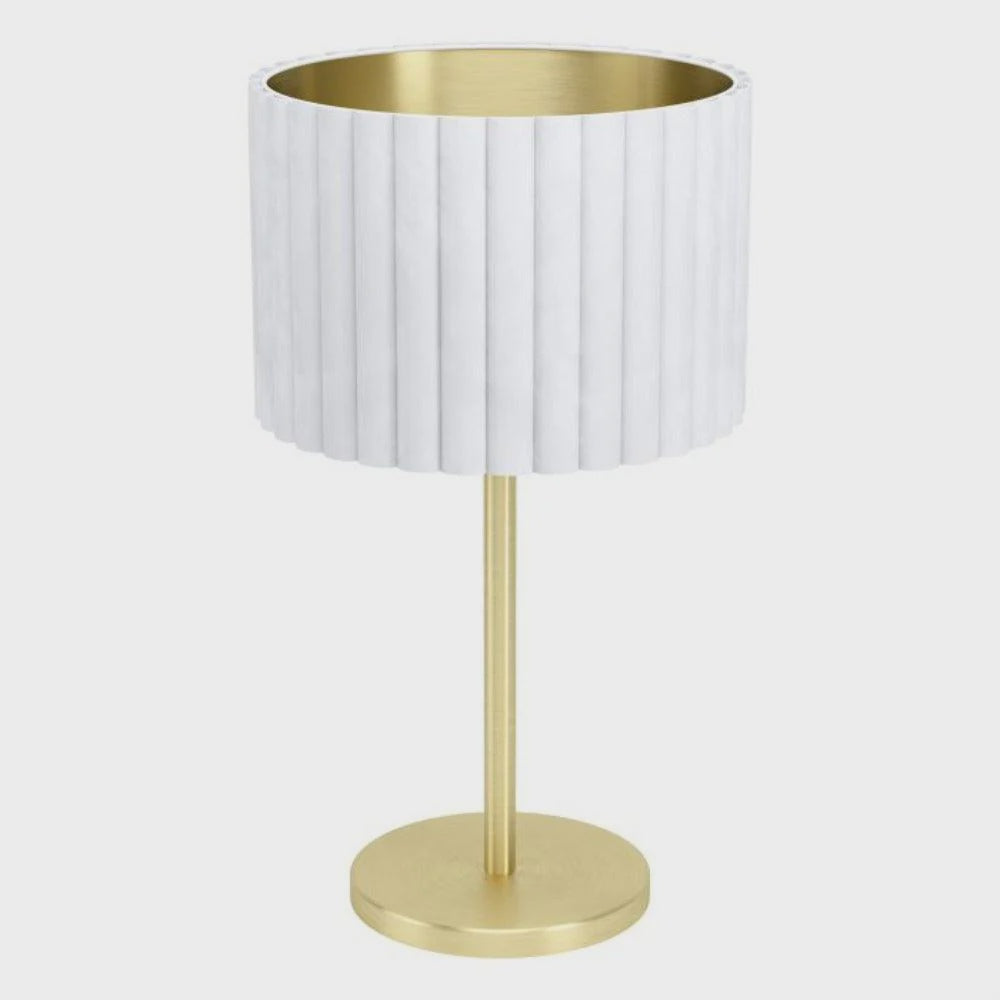 Tamaresco 1 Light Table Lamp Brushed Brass Steel - 39766N - ARCK Electrical Wholesale Supplies