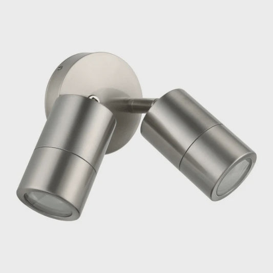 Fremantle 2 Light Adjustable Outdoor Wall Light Stainless Steel - 206146 - ARCK Electrical Wholesale Supplies