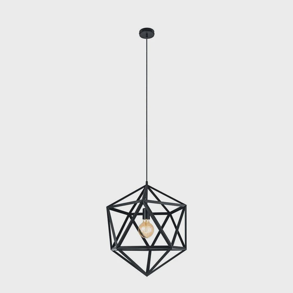 Embleton Pendant Light W460mm Black Steel - 49762N - ARCK Electrical Wholesale Supplies