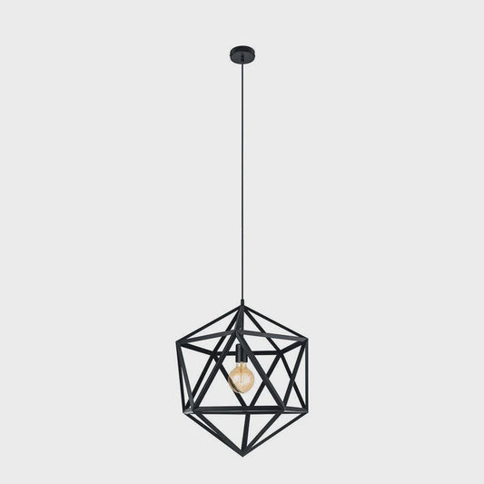 Embleton Pendant Light W460mm Black Steel - 49762N - ARCK Electrical Wholesale Supplies