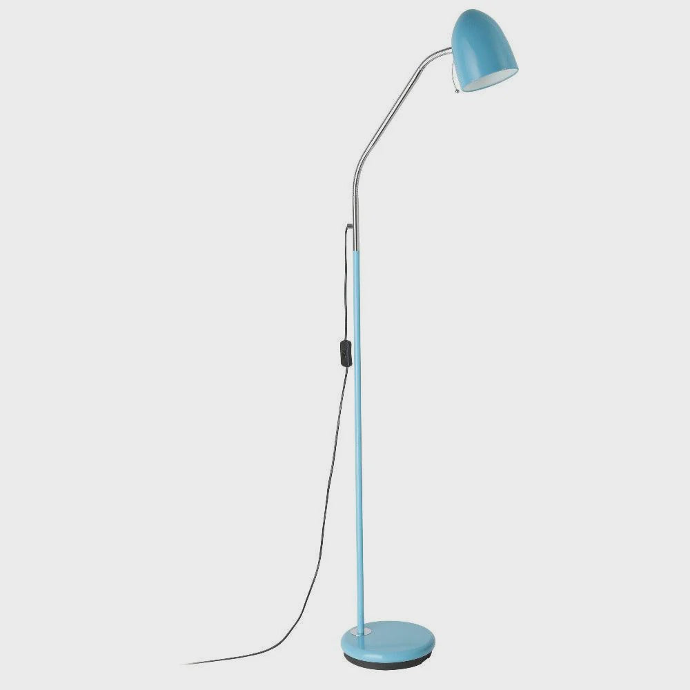 Lara Floor Lamp 1 Light Light Blue Steel - 205576N - ARCK Electrical Wholesale Supplies