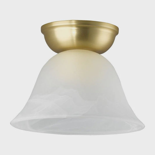Murcia DIY Batten Fix Light Brass Matt & White 170mm - 203339 - ARCK Electrical Wholesale Supplies