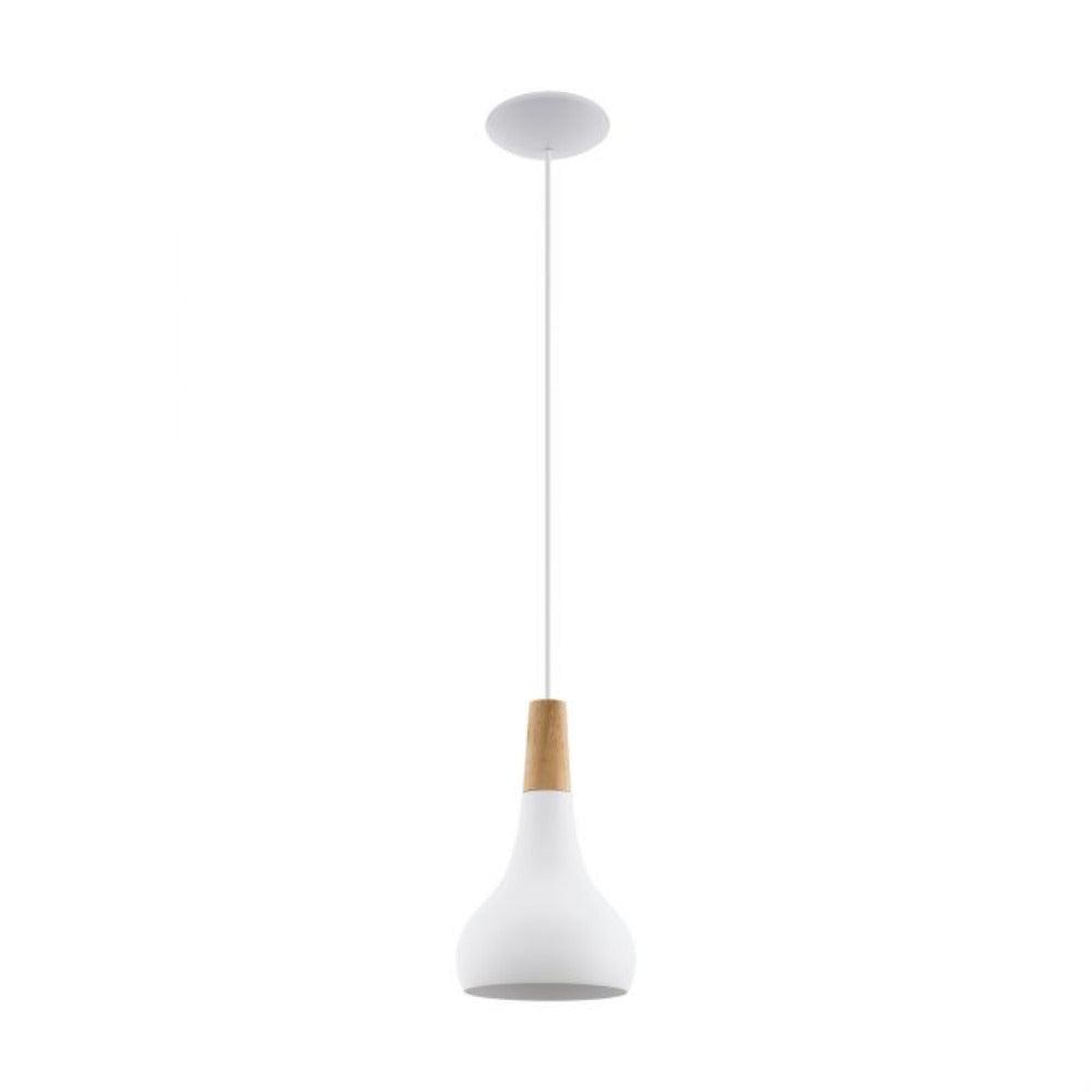 Sabinar 1 Pendant Light Small White Steel - 96981N