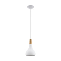 Sabinar 1 Pendant Light Small White Steel - 96981N