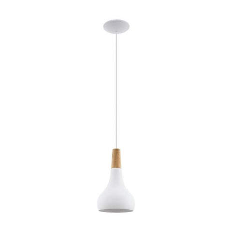 Sabinar 1 Pendant Light Small White Steel - 96981N