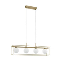 Interior Vallaspra Contemporary Champagne Island Pendant Light - 97793