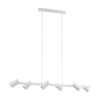 Gatuela 6 Light Pendant White Steel - 98687N