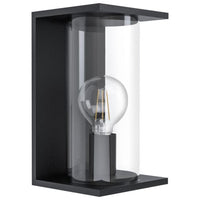 Cascinetta 1 Light Wall Height 280 mm Black Zinc-Plated Steel - 98713N