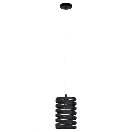 Cremella 1 Light Pendant Small Black Steel - 99346N