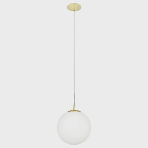 Rondo 1 Light Large Pendant Matt Brass / Opal Matt - 205014 - ARCK Electrical Wholesale Supplies