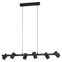 Gatuela 1 6 Light Island Pendant Black - 99464N