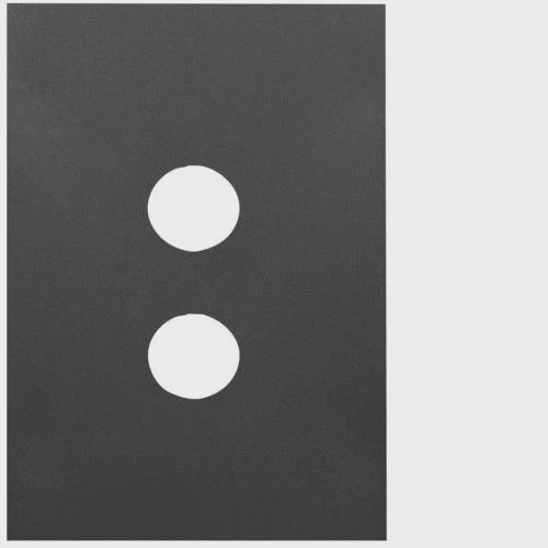 HAGER FINESSE 2 GANG SWITCH PLATE (MATT BLACK) - WBQSP2-MB - ARCK Electrical Wholesale Supplies