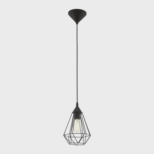 Tarbes 1 Light Pendant Black 175mm - 94187 - ARCK Electrical Wholesale Supplies